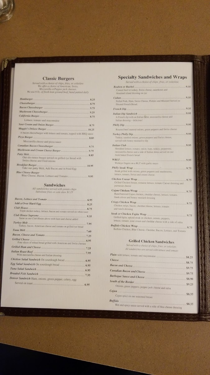 Maggie's Restaurant Menu - Image 3